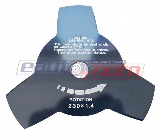 Disc tăietor Red Mountain pentru motocoasă 230 x 3T x 25.4 mm
