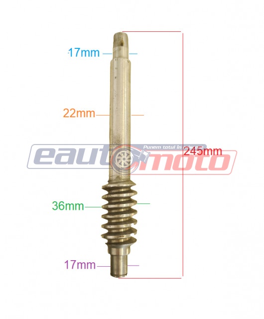 Ax elicoidal motosapa / motocultor Robix 1:32