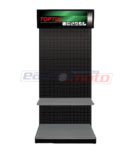 Cadru metalic TOPTUL pentru panou display TDAE2100, înălțime 2100 mm, negru