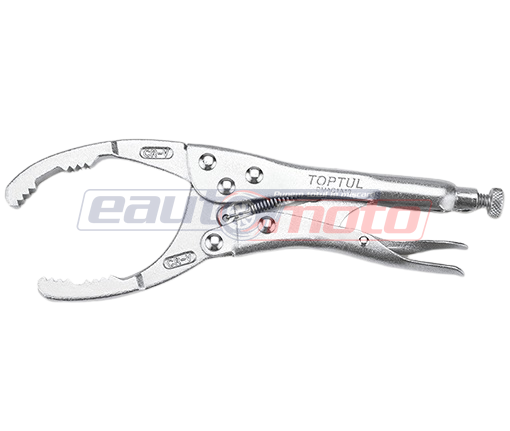 Cleste TOPTUL DMAC1A10 pentru filtru ulei, lungime 10 inch/ 254 mm, deschidere falci 53 - 118 mm, din crom vanadiu