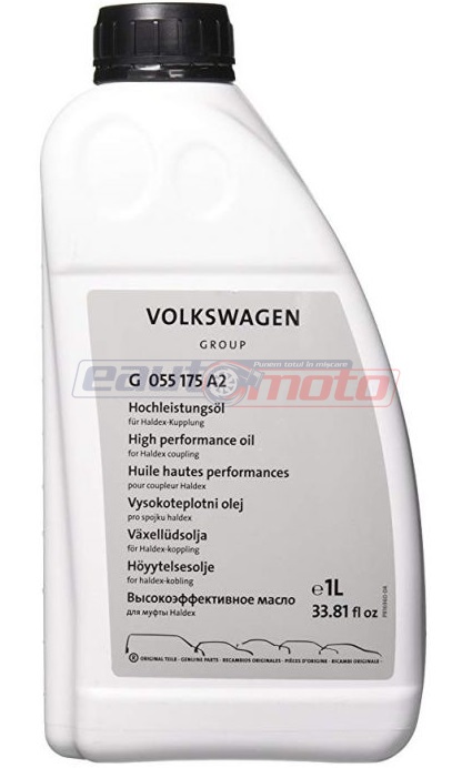 Ulei pentru cuplaj Haldex VW Group G055175A2, volum 1 litru, galben, VW TL 52175-X, pentru sisteme cu tracțiune integrală