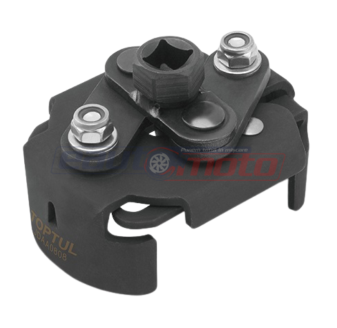 Cheie TOPTUL JDAA0808 pentru filtru ulei, prindere pătrat 3/8 inch, capacitate 65 - 95 mm, crom molibden
