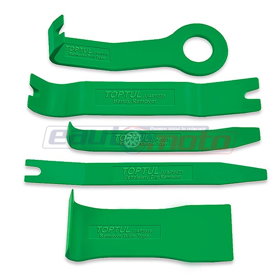 Set 5 leviere pentru demontare tapiteri JGAS0501 TOPTUL, lungime 160 - 210 mm, din nylon si fibră de sticlă