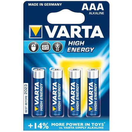 Baterie High Energy (AAA) LR03 • Pachet 4 bucăți