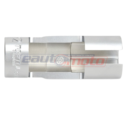Cheie senzor oxigen TOPTUL JDAQ1622, prindere patrat 1/2 inch, deschidere cheie 7/8 inch/22 mm, lungime 85 mm, crom molibden