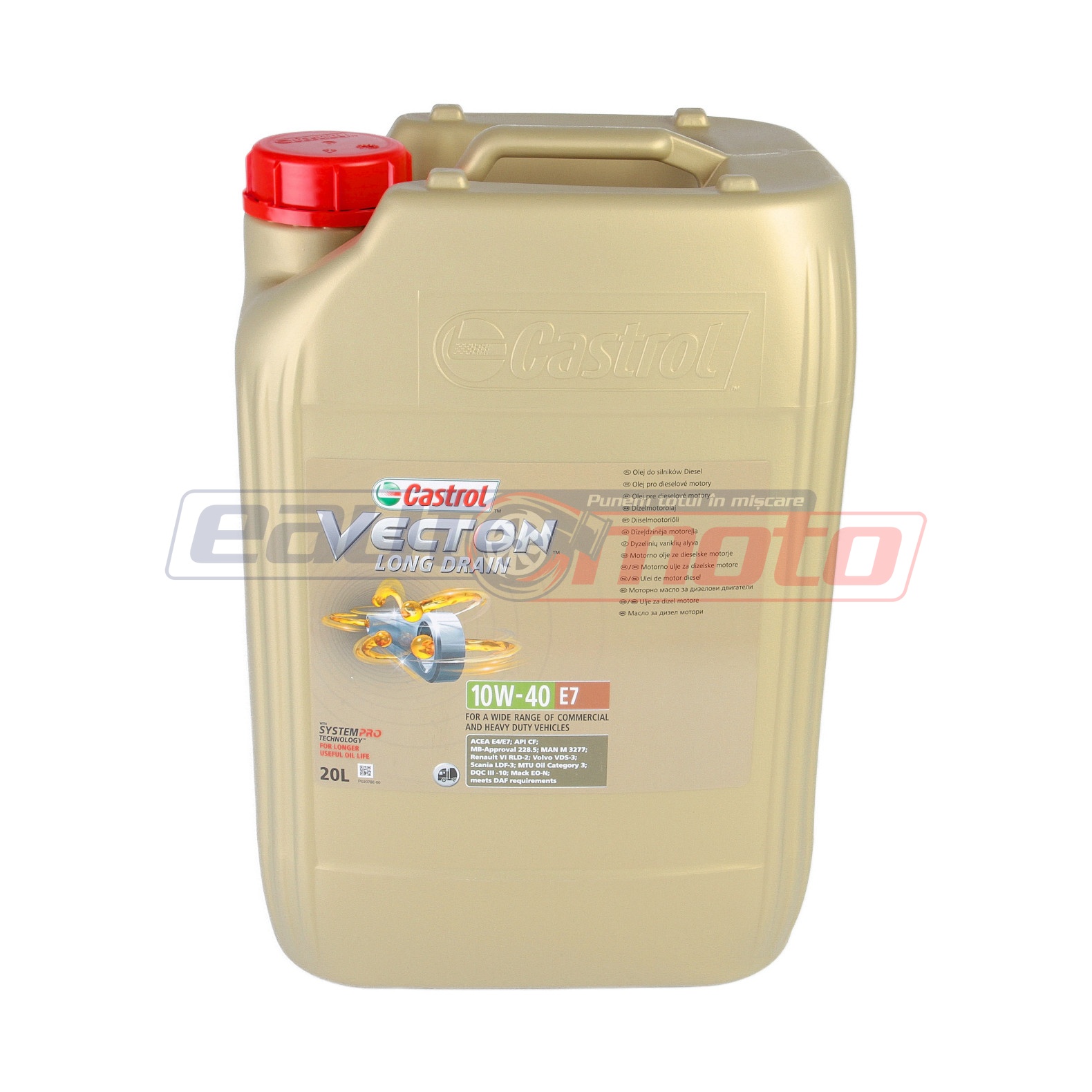 Ulei motor Castrol Vecton Long Drain 10W40 20L Renault, Volvo, MAN, MB