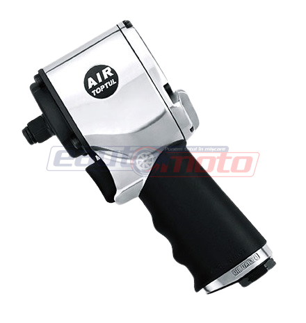 Pistol TOPTUL KAAQ1650, pneumatic de impact, antrenor 1/2 inch, cuplu maxim 678 Nm, 9500 rpm, cupla aer 1/4 inch, presiune funcționare 6.2 bar