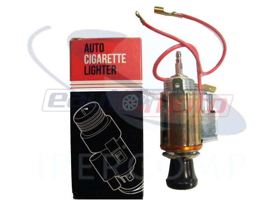 Bricheta portocalie auto universala cu lumina 12V