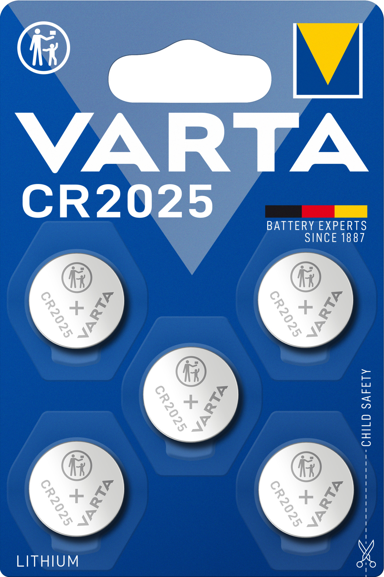 Baterie CR2025 Varta 12V • Set 5 buc