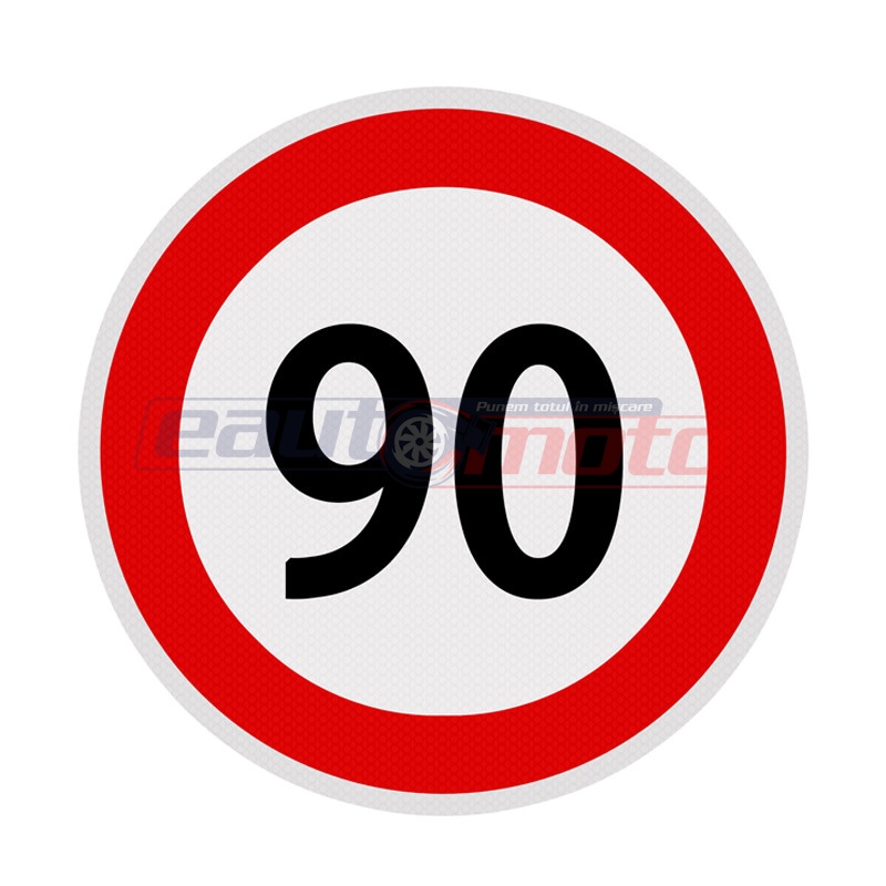 Autocolant 90 km/h - limita viteza
