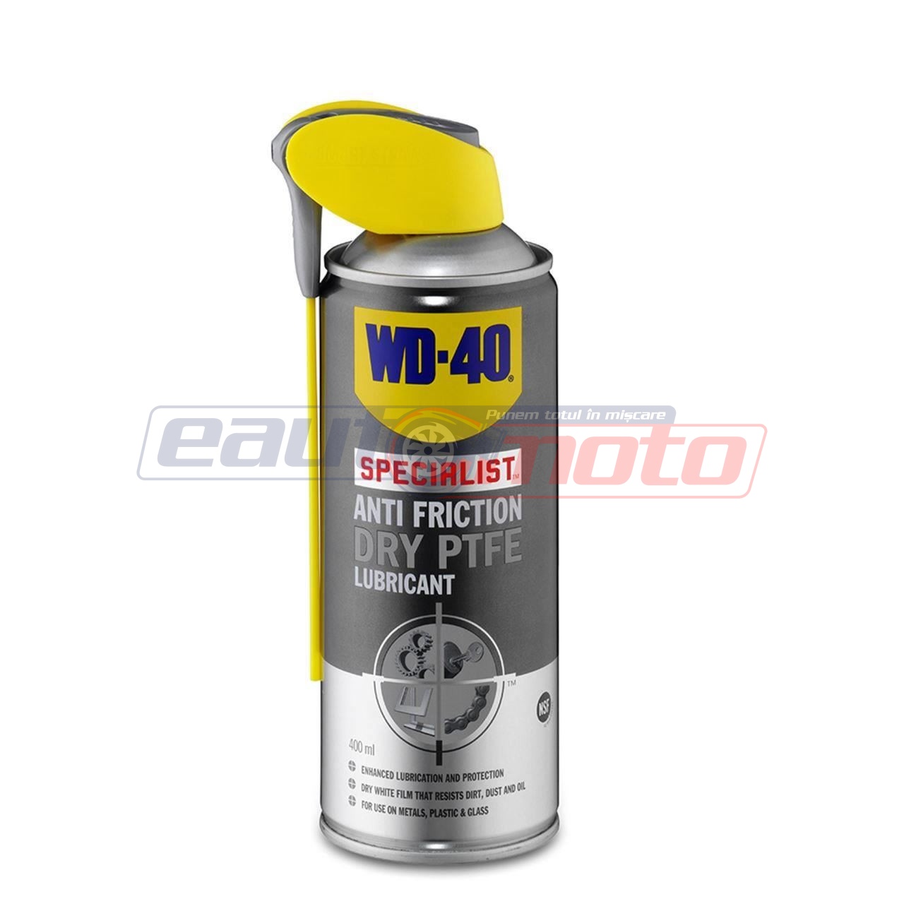 Lubrifiant uscat cu PTFE 400 ml WD-40 Dry PTFE