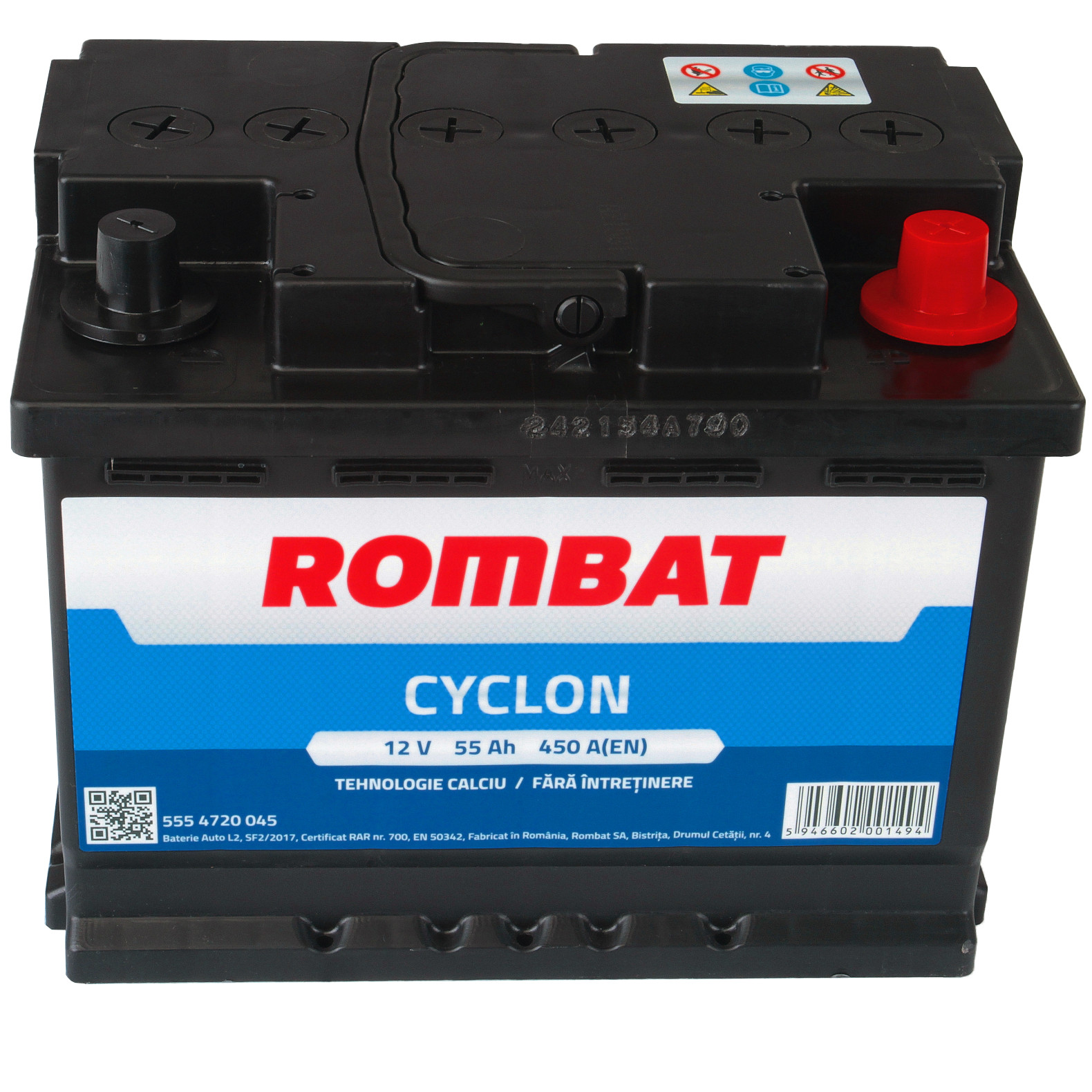 Acumulator Cyclon Rombat 55 Ah