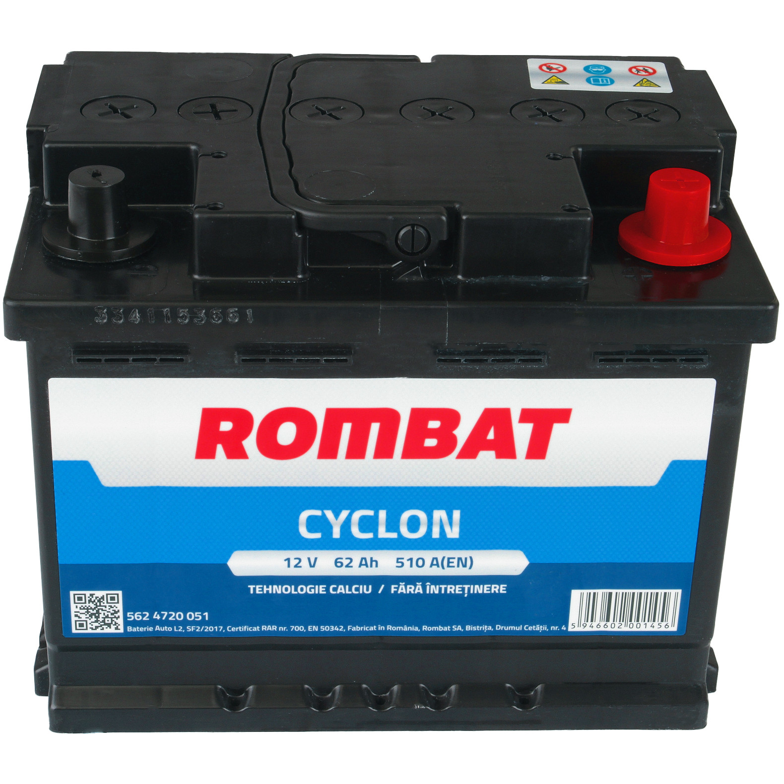 Acumulator Cyclon Rombat 62 Ah
