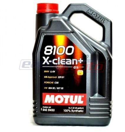 Ulei Motul 8100 X-Clean+ 5W30 5L pentru SKODA, BMW, SEAT, PORSCHE...
