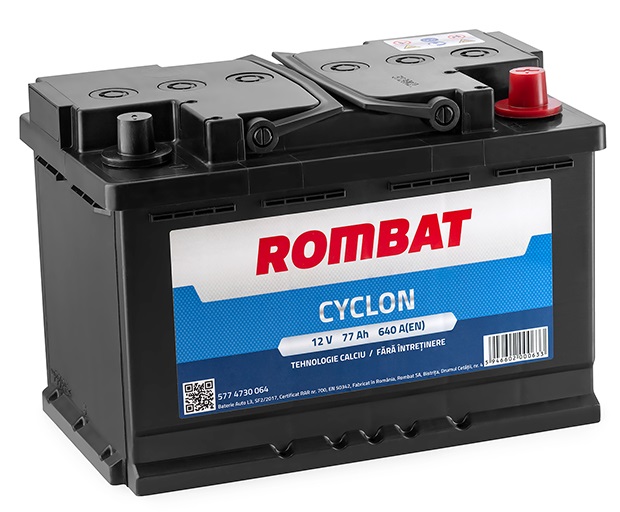 Baterie ROMBAT CYCLON auto 5774730064, 77 Ah, 640 A, 12 V, 278 x 175 x 190 mm