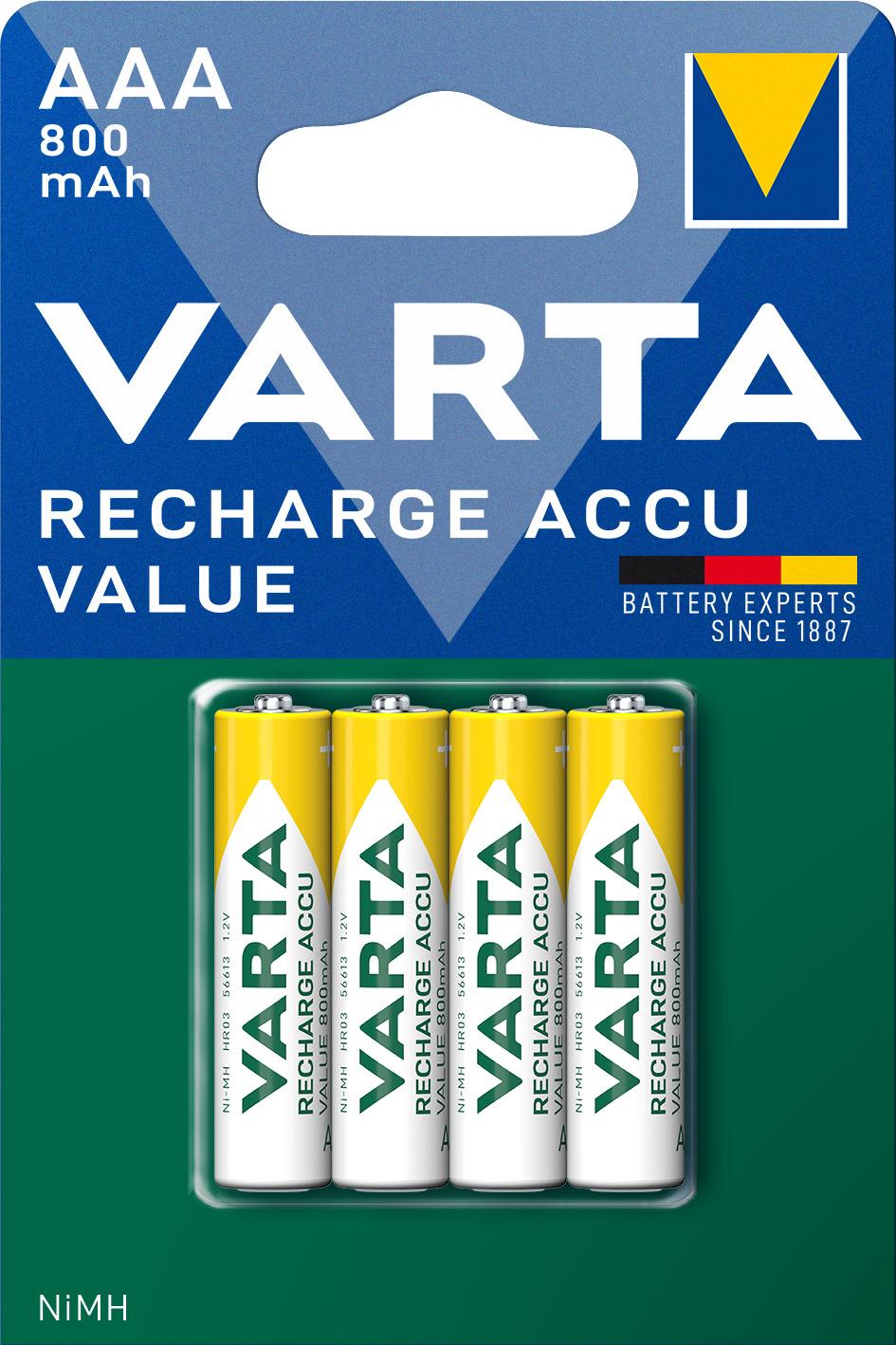 Baterie Varta AAA 800 mAh reincarcabila