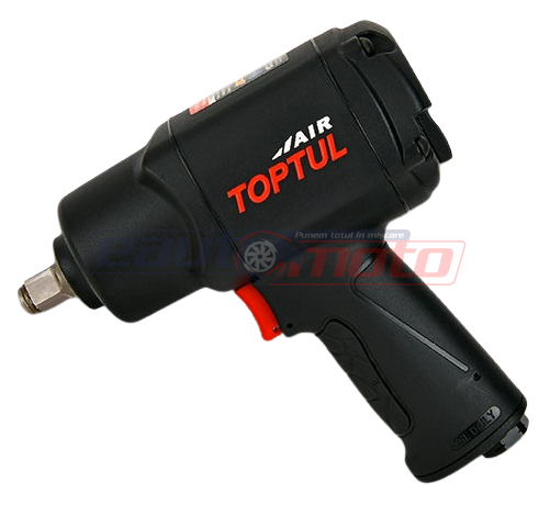 Pistol TOPTUL KSAC1680, pneumatic cu impact, antrenor patrat 1/2 inch, cuplu maxim 1288 Nm, 8500 rpm, 6.2 bar