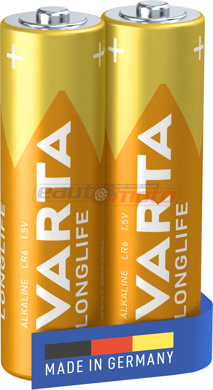 Baterie Varta Longlife AA, Pachet 2 bucăți