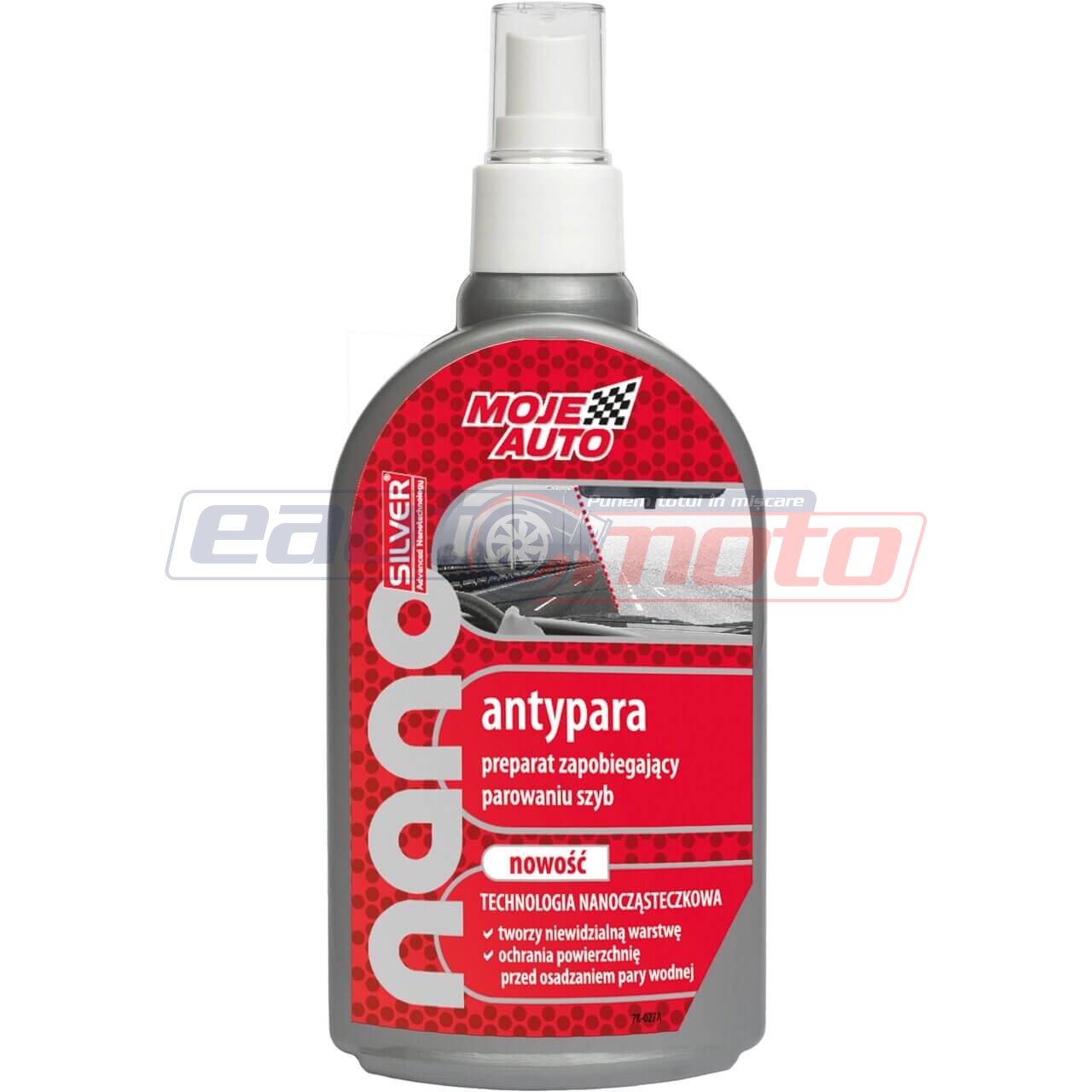 Spray Moje Auto dezaburire geamuri cu nano-argint, 250 ml