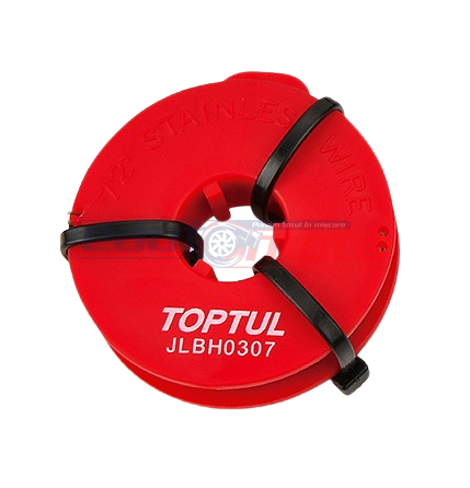 Sarma TOPTUL JLBH0307 triunghiulara pentru taiat silicon parbriz, 22 metri, otel inoxidabil