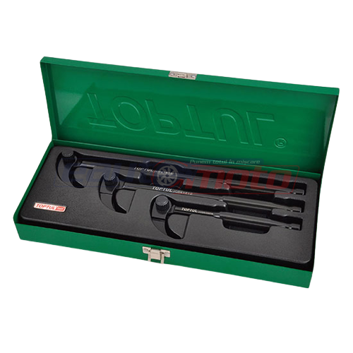 Set 3 leviere TOPTUL GBAD0301, 9 inch/ 228 mm, 12 inch/ 305 mm, 15 inch/ 381 mm, crom molibden, cutie depozitare
