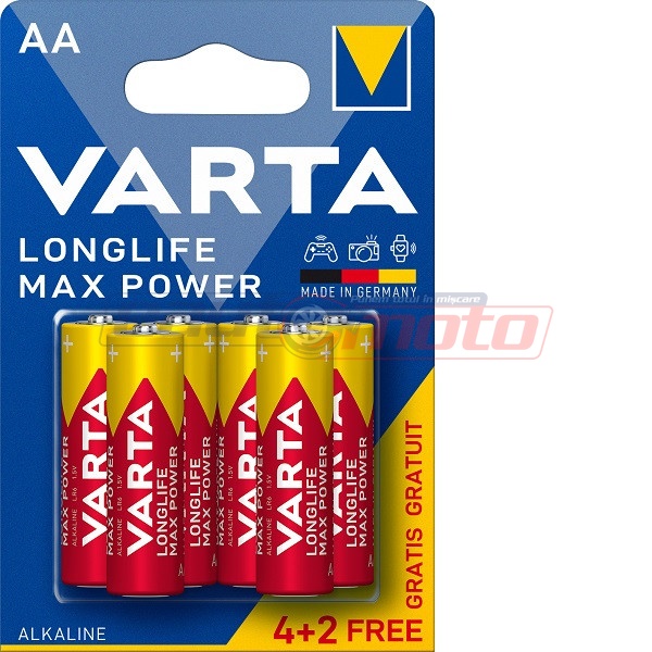 Baterie Longlife Max Power AA Varta BLI 6 (4+2)