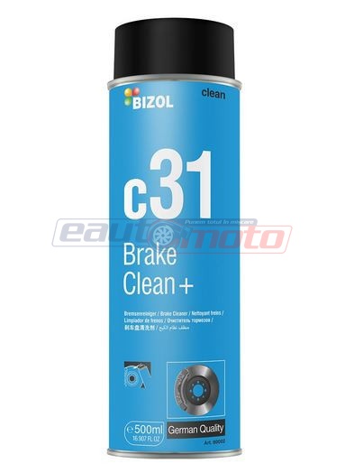 Sigurați-vă că respectați regulile de scriere și folosire a mărcilor în alte contexte. Aici este varianta cerută: 

Solutie BIZOL Brake Clean+ c31 curatat frana 500 ml
