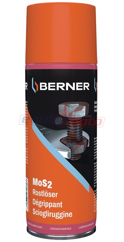 Spray BERNER 415337, degripant, cu MoS2, gri/verde, 400 ml