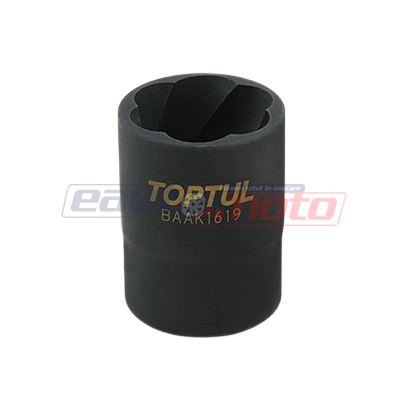 Cheie BAAK1622 tubulara extractoare suruburi TOPTUL, antrenor patrat 1/2 inch, deschidere cheie 22 mm, lungime 34 mm, crom molibden
