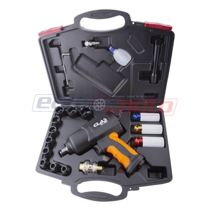 Pistol pneumatic de impact 1600Nm cu set de tubulare