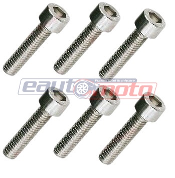 Set 6 șuruburi motocoasă 5mm x 30mm