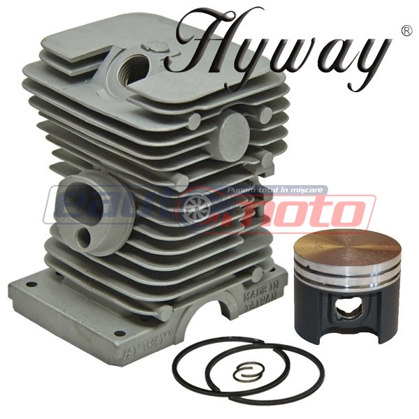 Cilindru drujbă compatibil Stihl MS 180, 018 Hyway Ø 38 mm (Piston cu acoperire de teflon)
