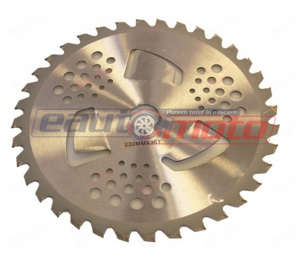 Disc tăietor pentru motocoasă cu aripioare 255 x 40T x 25,4 mm