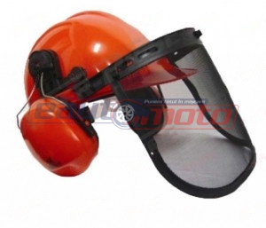 Casca protecție motocoasă + căști antifonice (cal.1)
