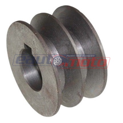 Fulie dublă motor electric 24mm x 77mm