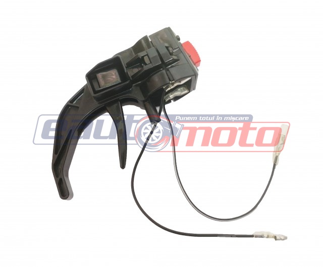 Manetă accelerație motosapă cu buton integrat - 26mm