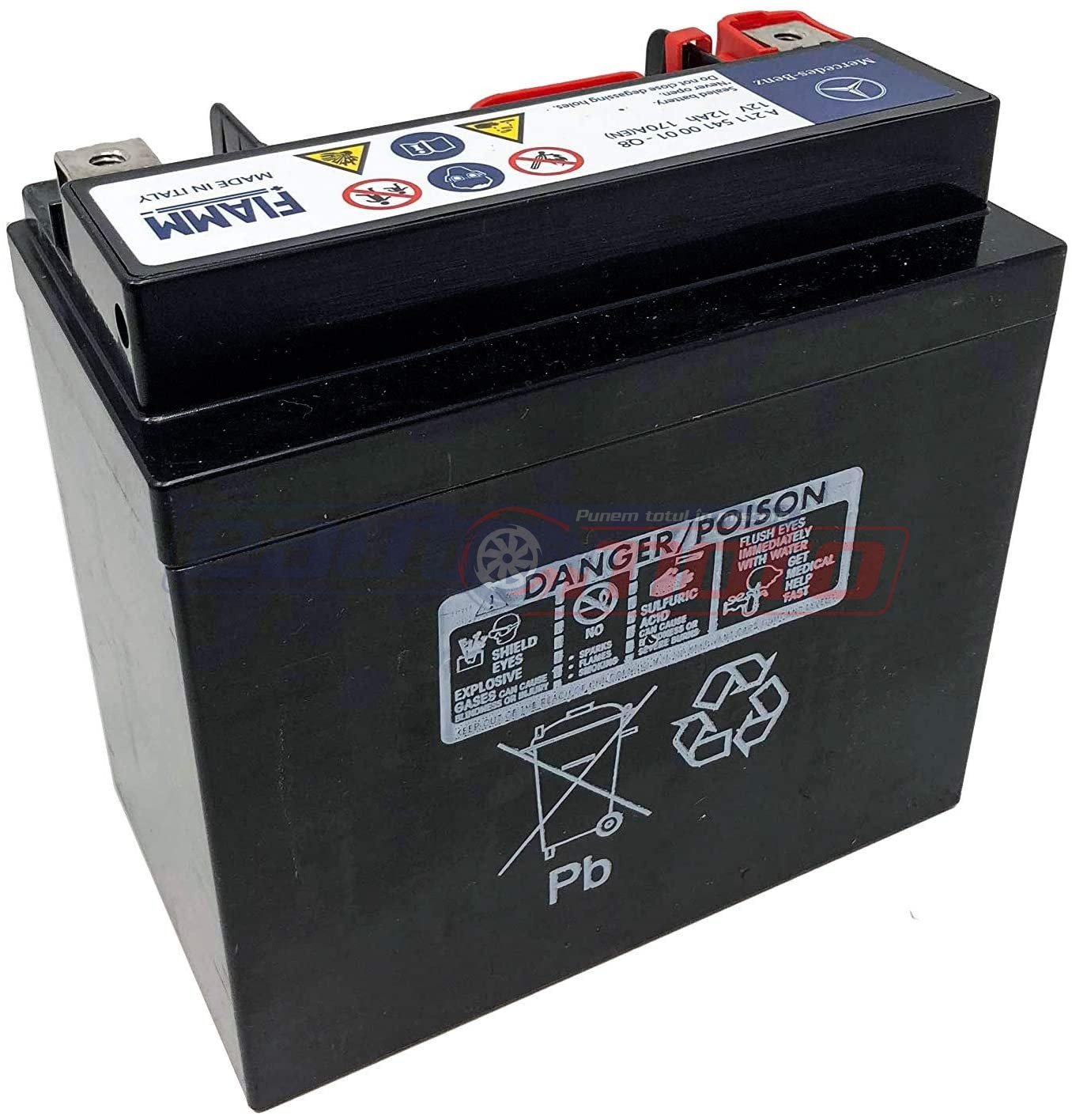 Acumulator Mercedes auxiliar 12Ah 12V 200A