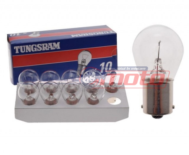 Set 10 becuri 12V 21W BAU15S Tungsram