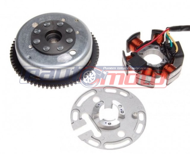 Magnetou + Volantă scuter Aprilia AM6 (6 bobine)