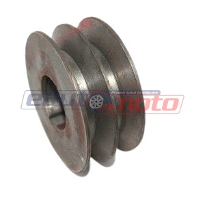 Fulie dublă pentru motor electric 28mm x 77mm