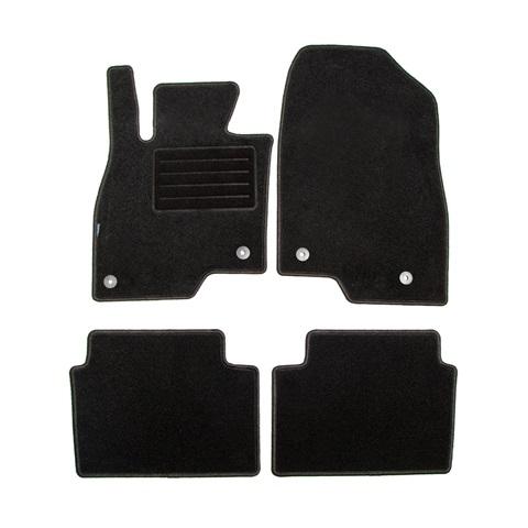 Set covorașe auto tip mochetă PETEX 112134302PX, model REX, culoare grafit, compatibile cu Mazda 3, 10.2013-
