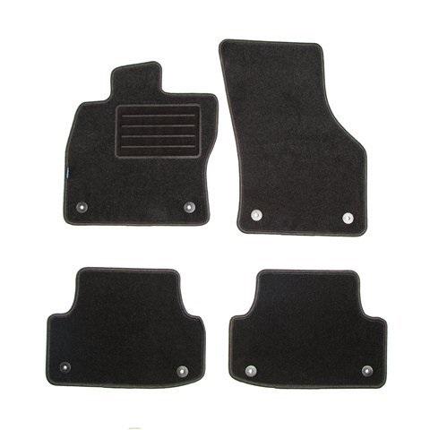 Set covorașe auto mochetă PETEX Rex, grafit, compatibil Audi A3, 07.2016-