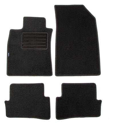 Set covorașe auto din mochetă PETEX, model REX, grafit, pentru Renault Clio III (2005-2014), cod produs 112346702PX.