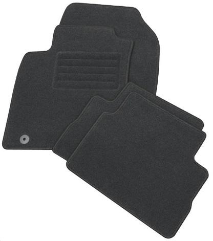 Set covorașe auto din mochetă PETEX 112361702PX, model REX, culoare grafit, compatibile cu Seat Leon 1P1, 2008-10.2012