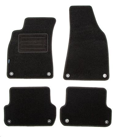 Set covorașe auto tip mochetă PETEX, model REX, culoare grafit, compatibil cu Seat Exeo 3R2, Exeo ST 3R5