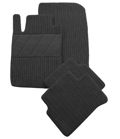 Set 4 covorașe auto din mochetă PETEX REX, grafit, compatibile cu BMW X1 E84 X-Drive