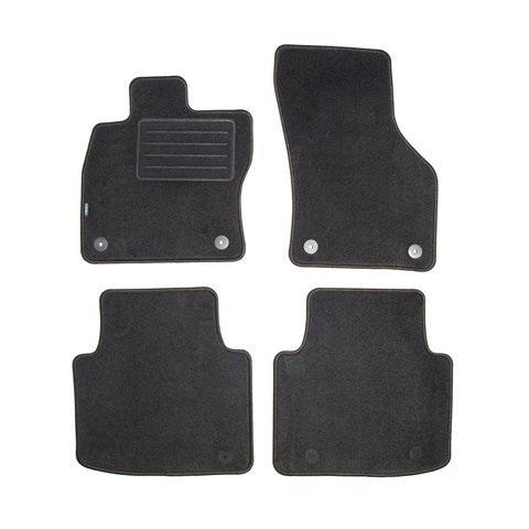 Set covorașe auto din mochetă PETEX Rex pentru Skoda Superb III, model grafit