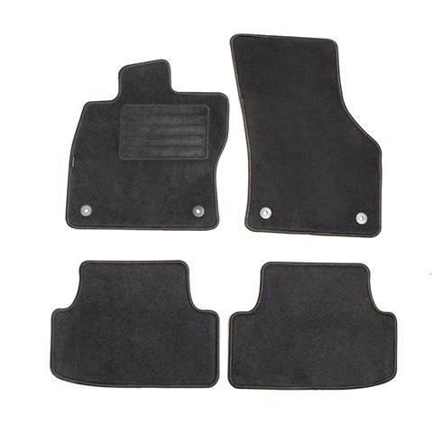 Set covorașe auto din mochetă PETEX Rex, model 112461902PX, culoare grafit, compatibil cu Seat Leon, fabricație începând din noiembrie 2012.