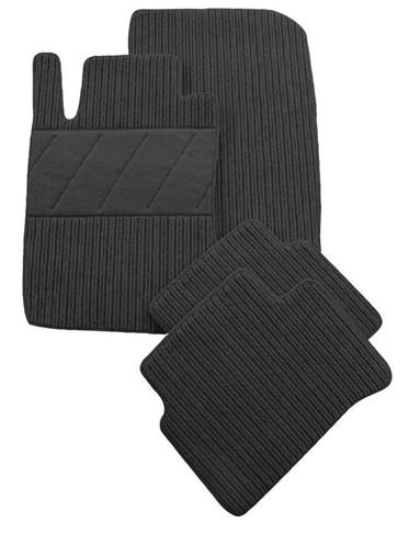 Set 3 covorașe auto din mochetă PETEX pentru Toyota CR-V (2006-2012), model REX, culoare grafit, cod 112526502PX.
