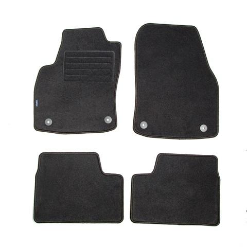 Set covorașe auto din mochetă PETEX 112540602PX, model REX, culoare grafit, compatibil cu Opel Astra H L48, L35, L08, L67, L69